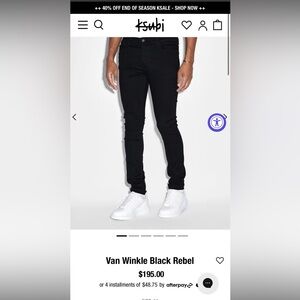 Ksubi Van Winkle Black Rebel Jeans